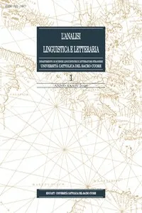 Analisi Linguistica e Letteraria 2026-1_cover