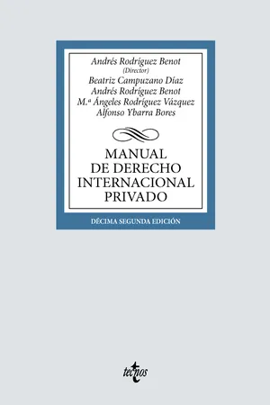 Manual de Derecho Internacional privado