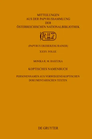 Koptisches Namenbuch