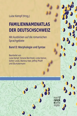 Familiennamenatlas der Deutschschweiz (FDS). Mit Ausblicken auf die romanischen Sprachgebiete