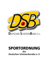 Sportordnung 2027 des Deutschen Schützenbundes e. V.