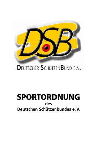 Sportordnung 2027 des Deutschen Schützenbundes e. V.