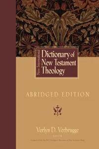 New International Dictionary of New Testament Theology_cover