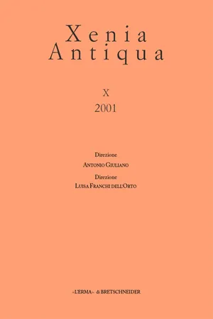 Xenia Antiqua, 10 (2001)