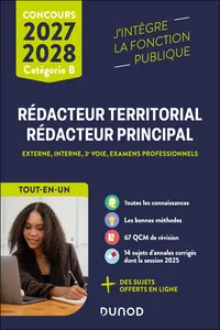 Concours Rédacteur territorial, Rédacteur principal - 2027-2028_cover