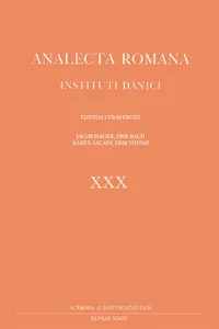 Analecta Romana Instituti Danici, XX_cover