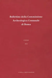 Bullettino della Commissione Archeologica Comunale di Roma. 123, 2022_cover