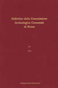 Bullettino della Commissione Archeologica Comunale di Roma, 105, 2004_cover