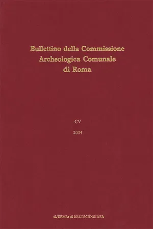 Bullettino della Commissione Archeologica Comunale di Roma, 105, 2004