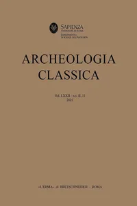 Archeologia Classica. 2021 vol.72, n.s. II, 11_cover