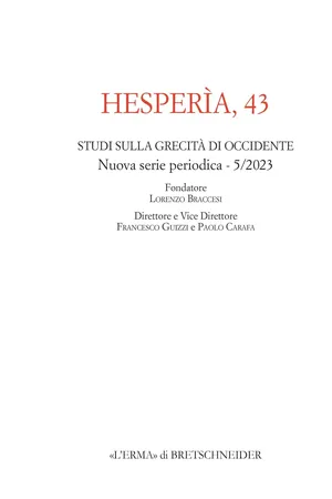 Hesperìa, 43. Nuova serie periodica - 5/2023
