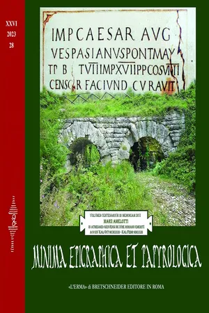 Minima Epigraphica et Papyrologica. Anno XXVI. 2023. fasc. 28