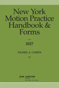 New York Motion Practice Handbook and Forms 2027_cover