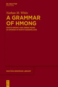 A Grammar of Hmong_cover