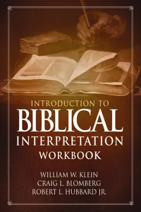 Introduction to Biblical Interpretation Workbook_cover