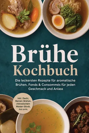 Brühe Kochbuch: Die leckersten Rezepte für aromatische Brühen, Fonds & Consommés für jeden Geschmack und Anlass – inkl. Dashi, Ramen-Brühen, chinesischem Master-Stock, Jus uvm.