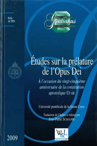 Études sur la prélature de l’Opus Dei