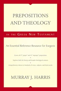 Prepositions and Theology in the Greek New Testament_cover