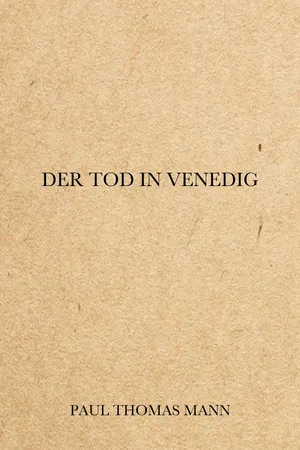 Der Tod in Venedig