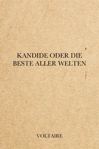 Kandide oder Die beste aller Welten_cover