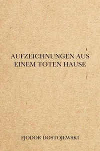 Aufzeichnungen aus einem toten Hause_cover
