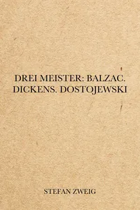 Drei Meister: Balzac. Dickens. Dostojewski_cover