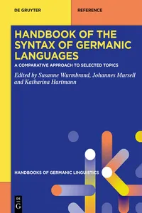 Handbook of the Syntax of Germanic Languages_cover