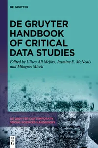 De Gruyter Handbook of Critical Data Studies_cover