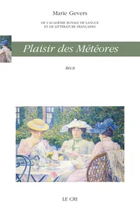 Plaisir des météores_cover