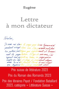 Lettre à mon dictateur_cover