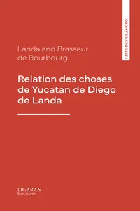 Relation des choses de Yucatan de Diego de Landa_cover