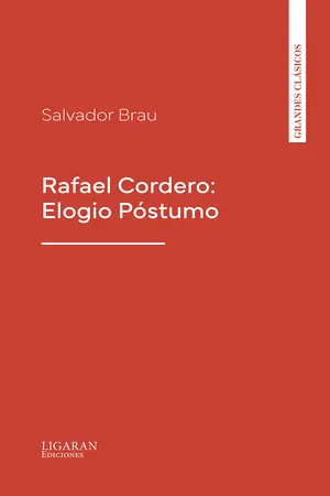 Rafael Cordero: Elogio Póstumo