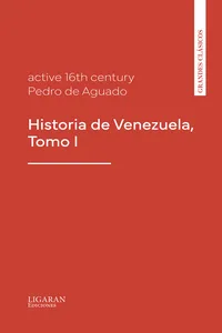 Historia de Venezuela, Tomo I_cover