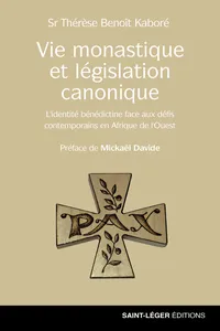Vie monastique et législation canonique_cover