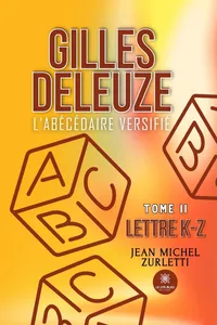 Gilles Deleuze L’abécédaire versifié - Tome 2_cover