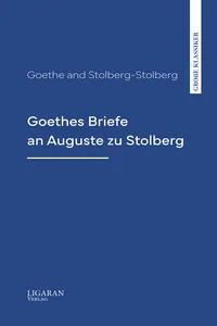 Goethes Briefe an Auguste zu Stolberg_cover