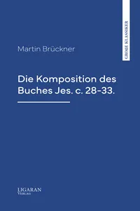Die Komposition des Buches Jes. c. 28-33._cover