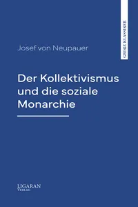 Der Kollektivismus und die soziale Monarchie_cover
