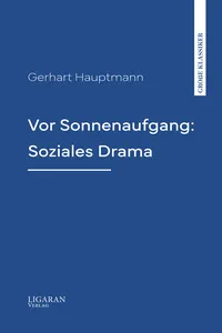 Vor Sonnenaufgang: Soziales Drama_cover