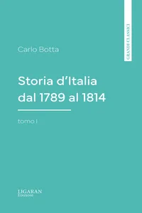 Storia d'Italia dal 1789 al 1814, tomo I_cover