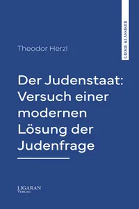 Der Judenstaat: Versuch einer modernen Lösung der Judenfrage_cover