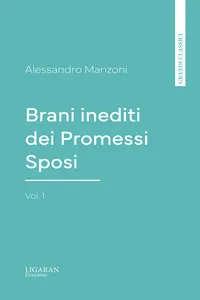 Brani inediti dei Promessi Sposi, vol. 1_cover