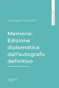 Memorie: Edizione diplomatica dall'autografo definitivo_cover