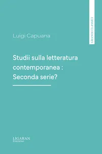 Studii sulla letteratura contemporanea : Seconda serie_cover