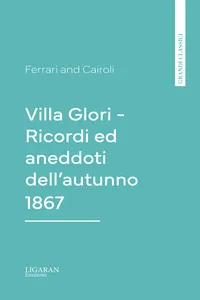 Villa Glori - Ricordi ed aneddoti dell'autunno 1867_cover