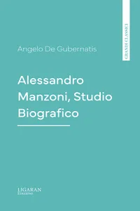 Alessandro Manzoni, Studio Biografico_cover
