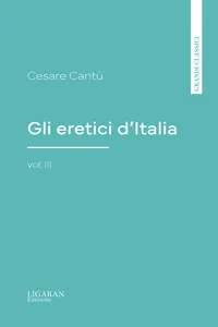 Gli eretici d'Italia, vol. III_cover