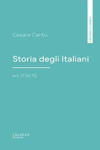Storia degli Italiani, vol. 13_cover