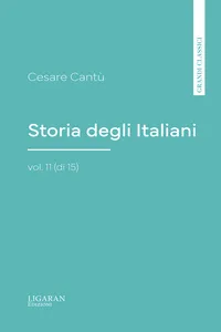 Storia degli Italiani, vol. 11_cover