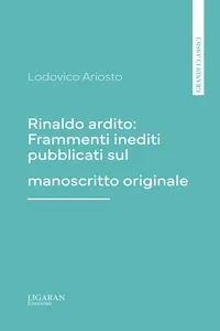 Rinaldo ardito: Frammenti inediti pubblicati sul manoscritto originale_cover